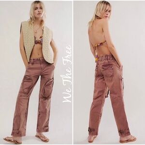 Free People We The Free Can't compare slouch cargo pants Size Large NWT